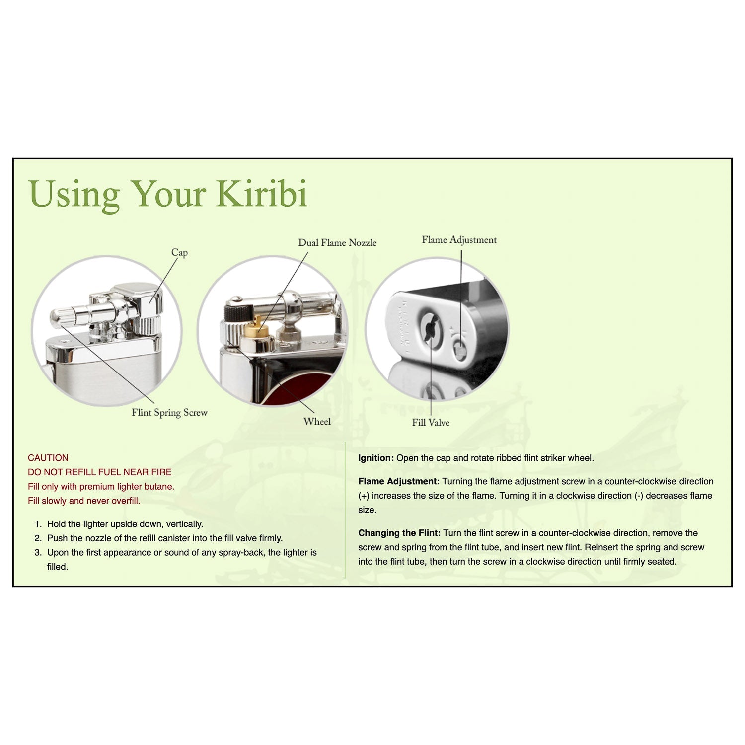 Kiribi Kenshi Pipe Lighter - Black