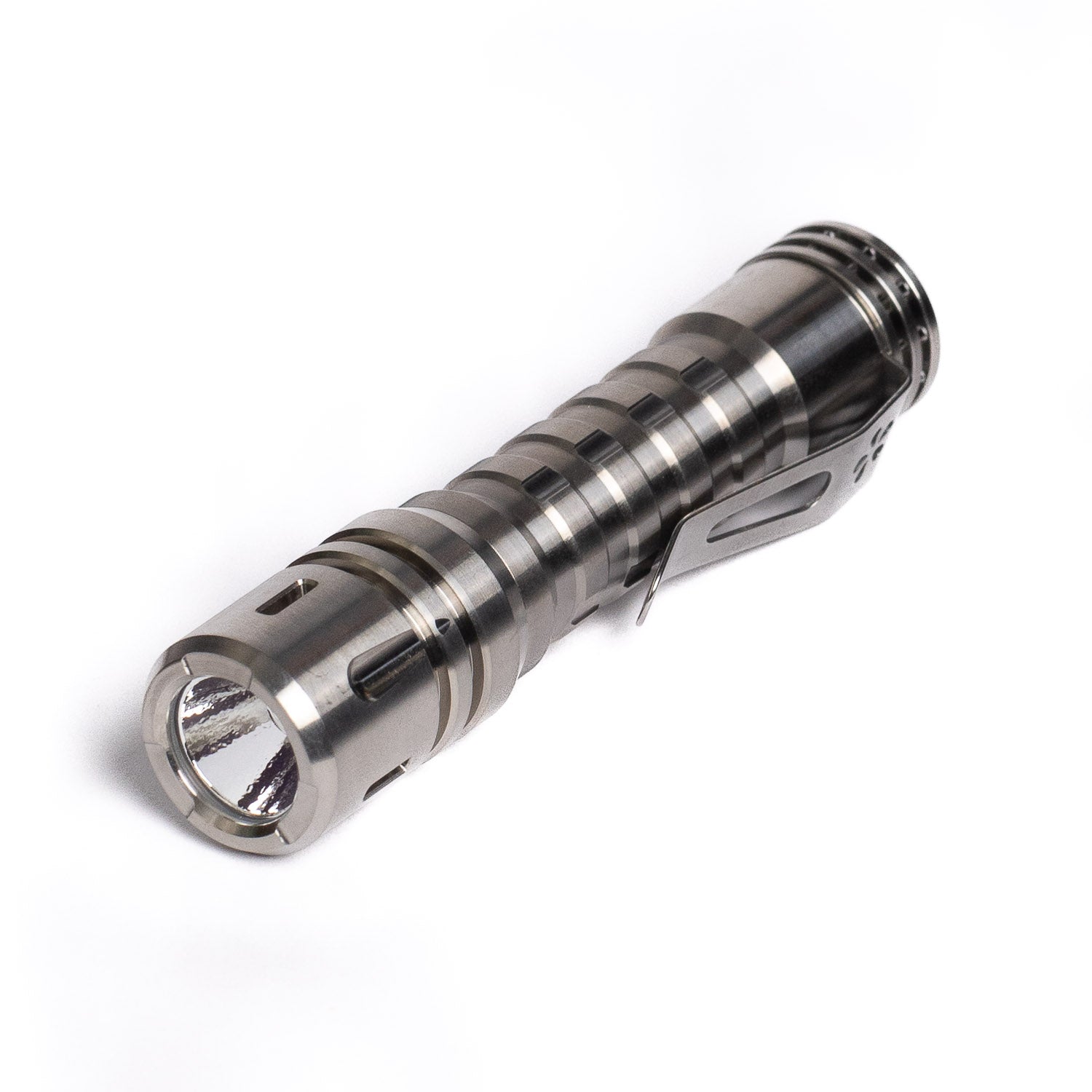 ReyLight LANapple Flashlight - Raw Titanium