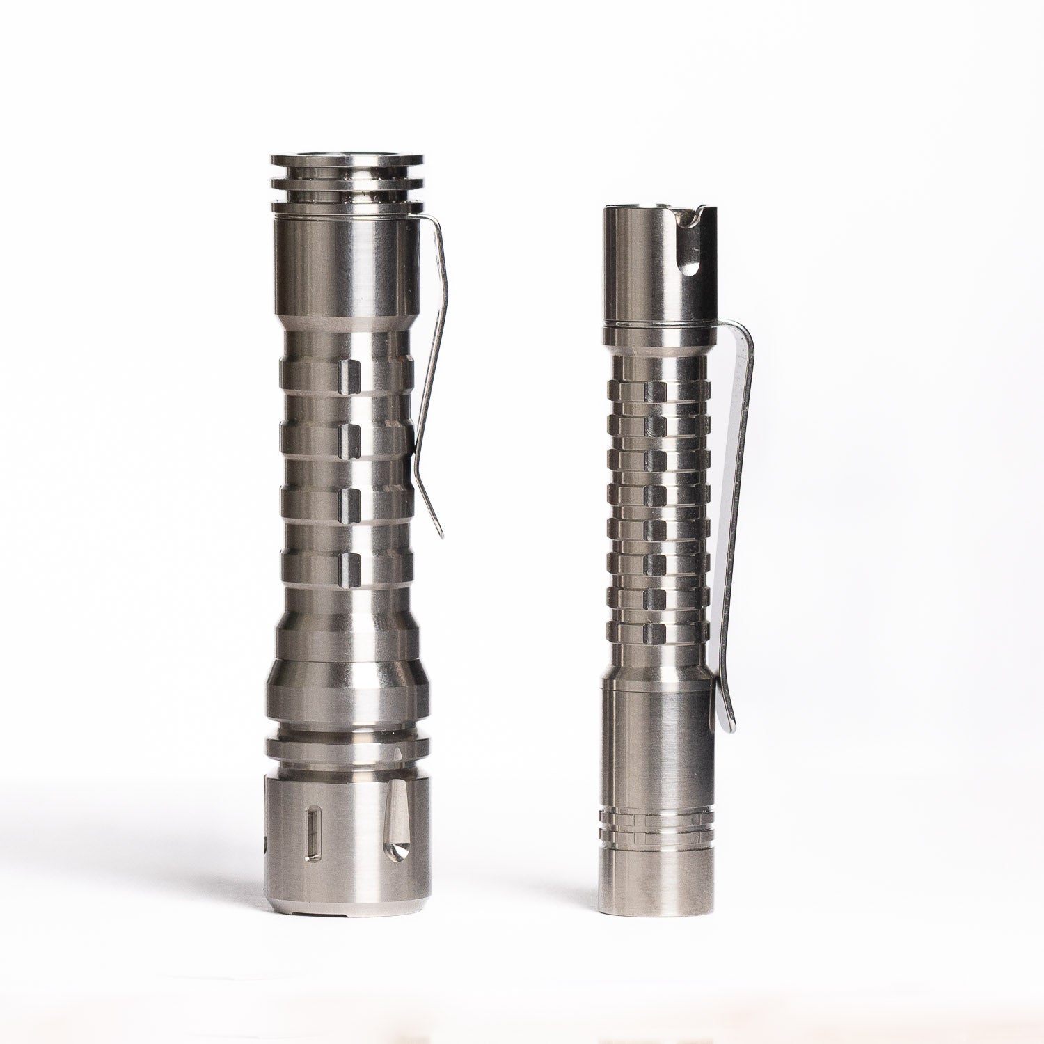 ReyLight LANapple Flashlight - Raw Titanium
