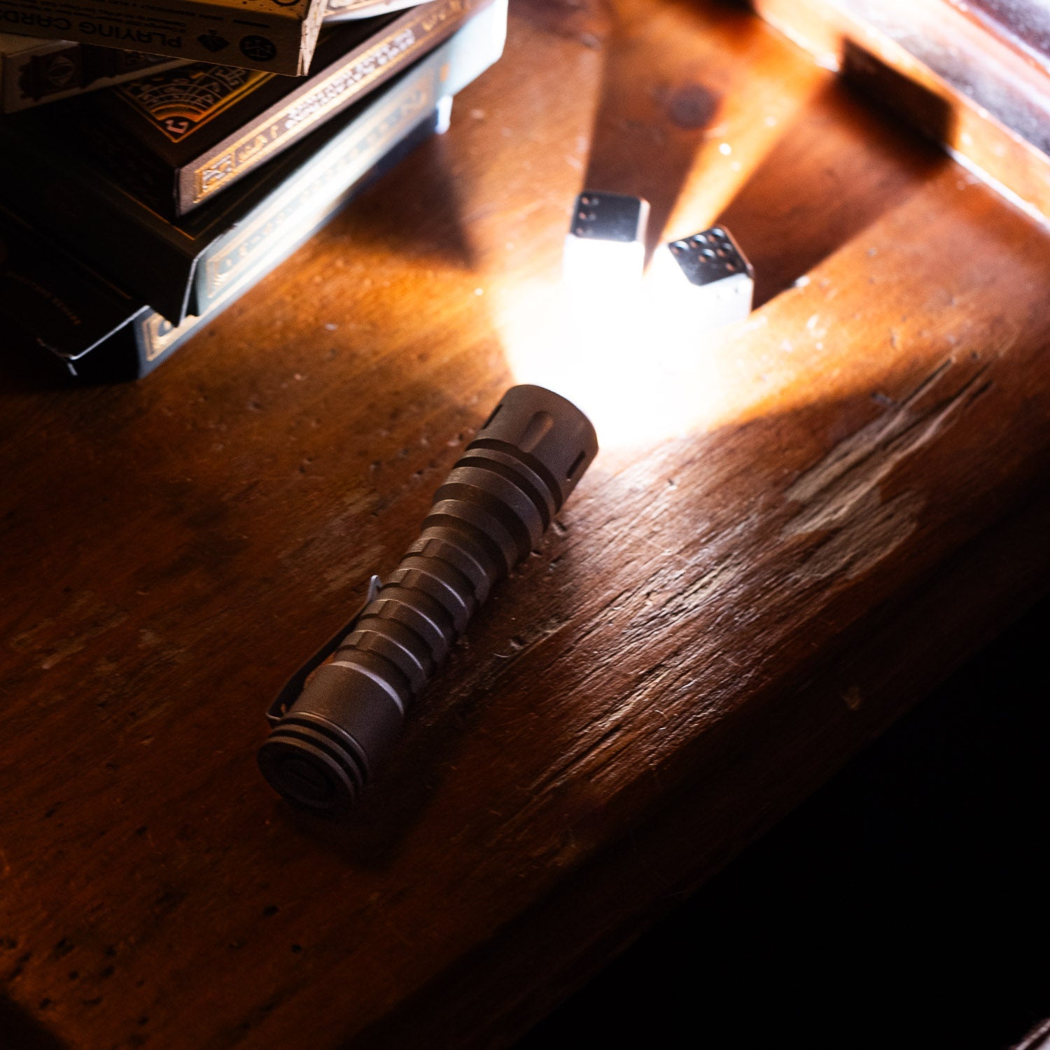 ReyLight LANapple Flashlight - Stonewashed Titanium - Flashlight | Last Manner