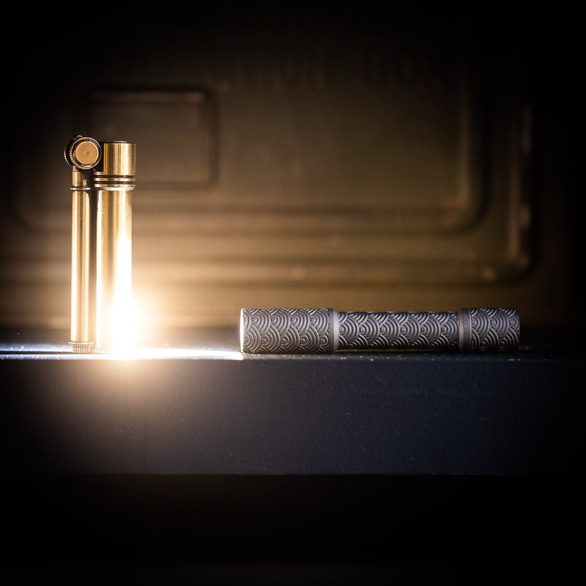 ReyLight Pineapple Mini Flashlight MK3 - Ti (Full) Seigaiha - Flashlight | Last Manner