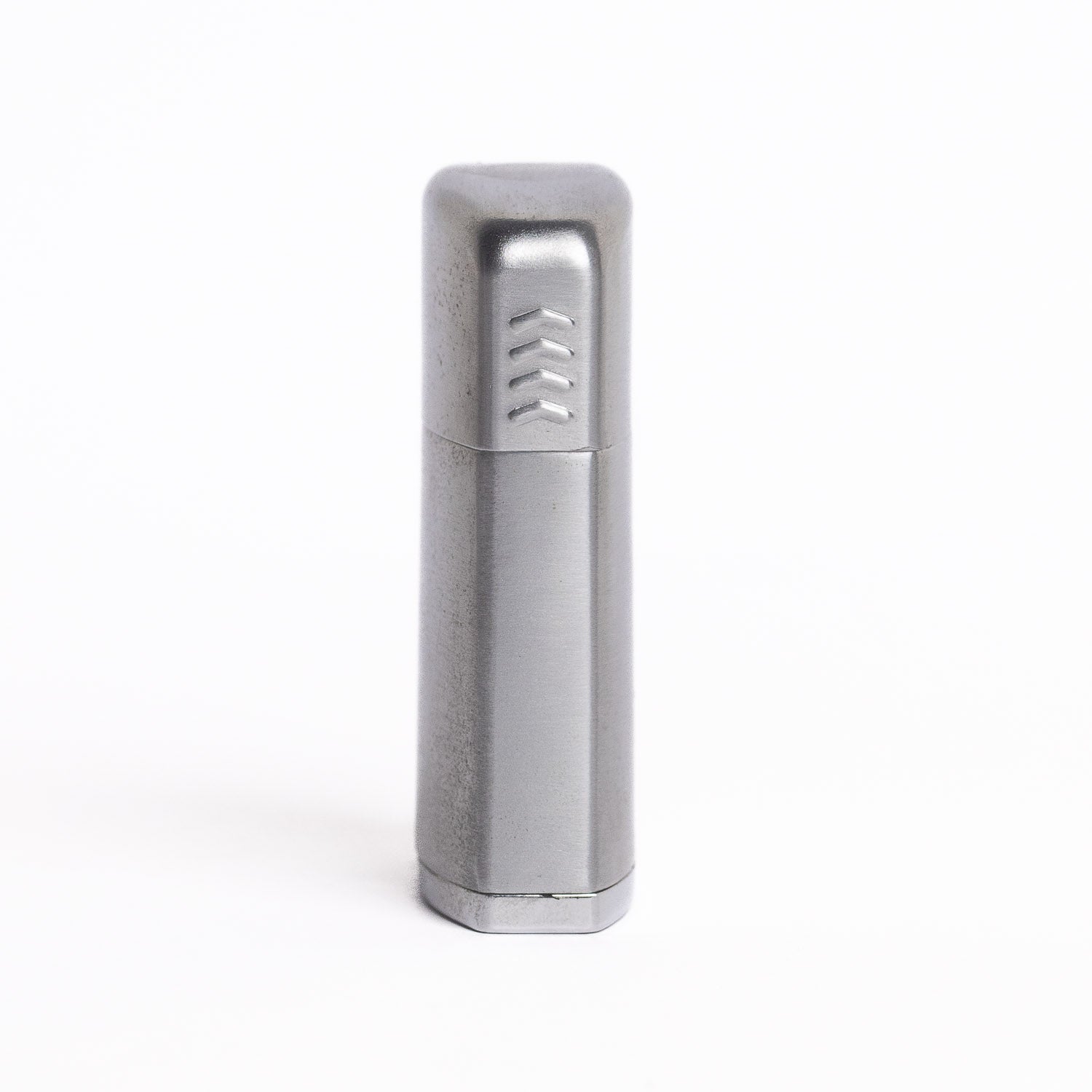 Ronson Vintage Windlite Lighter – Brushed Chrome with Chevron Lid - Lighter | Last Manner