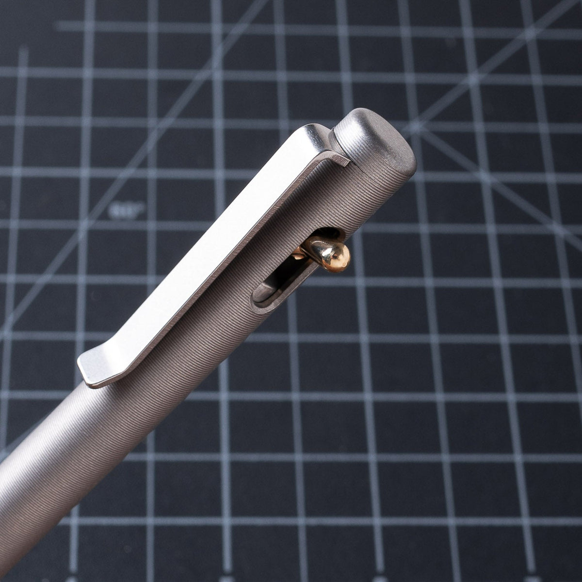Tactile Turn Slim Switch Pen - Titanium (Short) - Pens | Last Manner