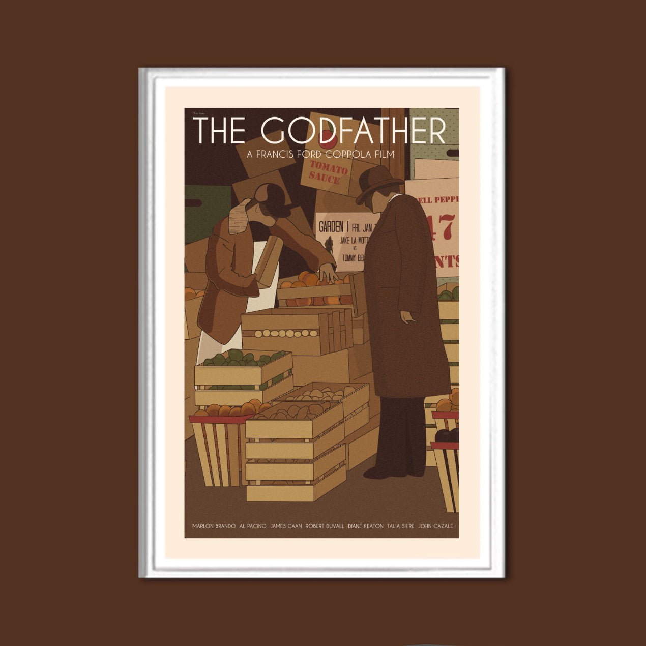 The Godfather - Retro Movie Poster - Movie Poster | Last Manner