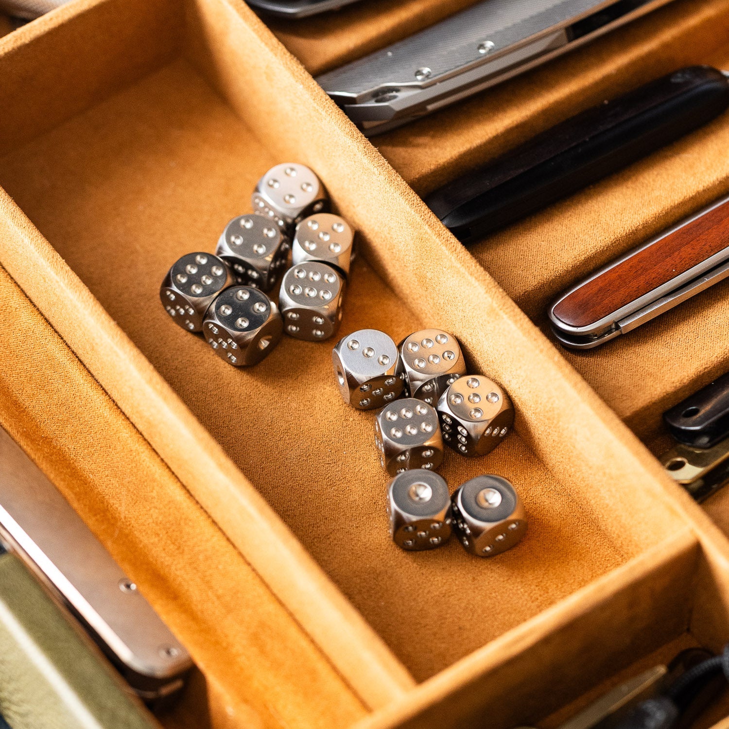 Titanium Dice Set – Pair, Set of 6, or Full Set of 12 - Dice | Last Manner