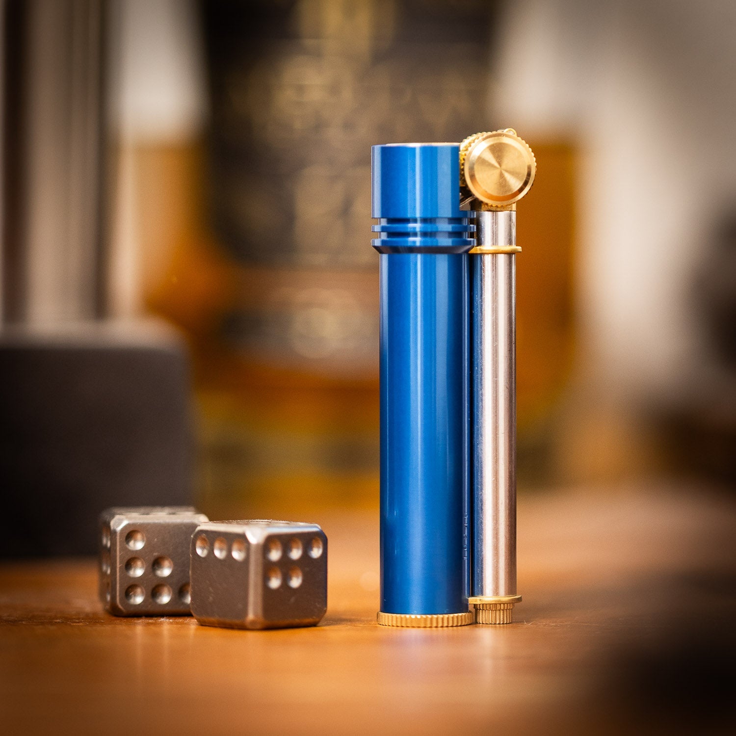 Tokyo Pipe Co Douglass Field L Lighter - Blue Aluminum - Lighter | Last Manner