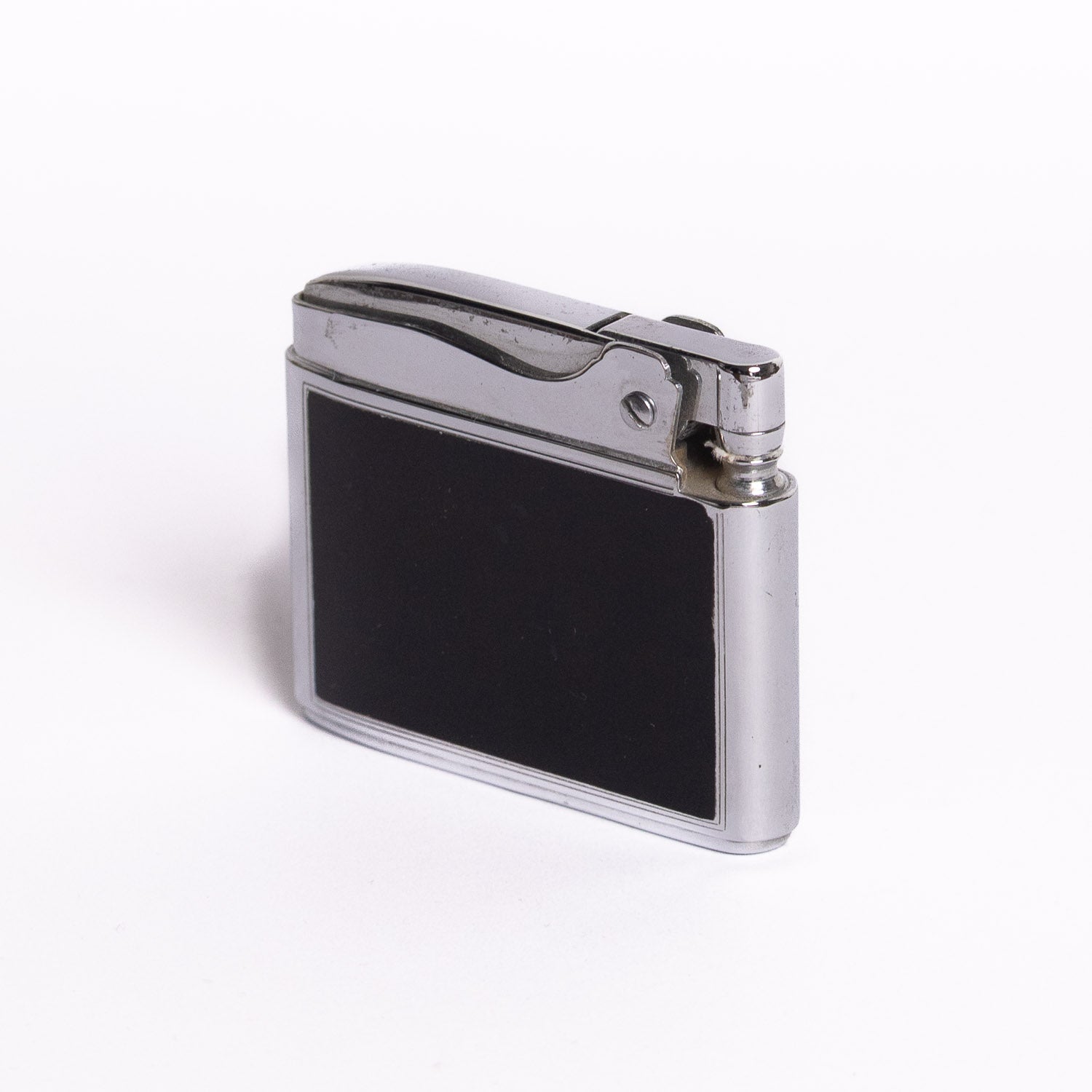 Vintage Ronson Adonis Lighter – Black Enamel w/ Purple Floral Design - Lighter | Last Manner