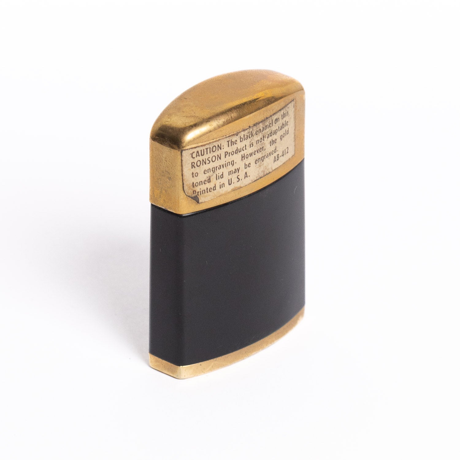 Vintage Ronson Windlite Lighter - Black & Gold - Lighter | Last Manner