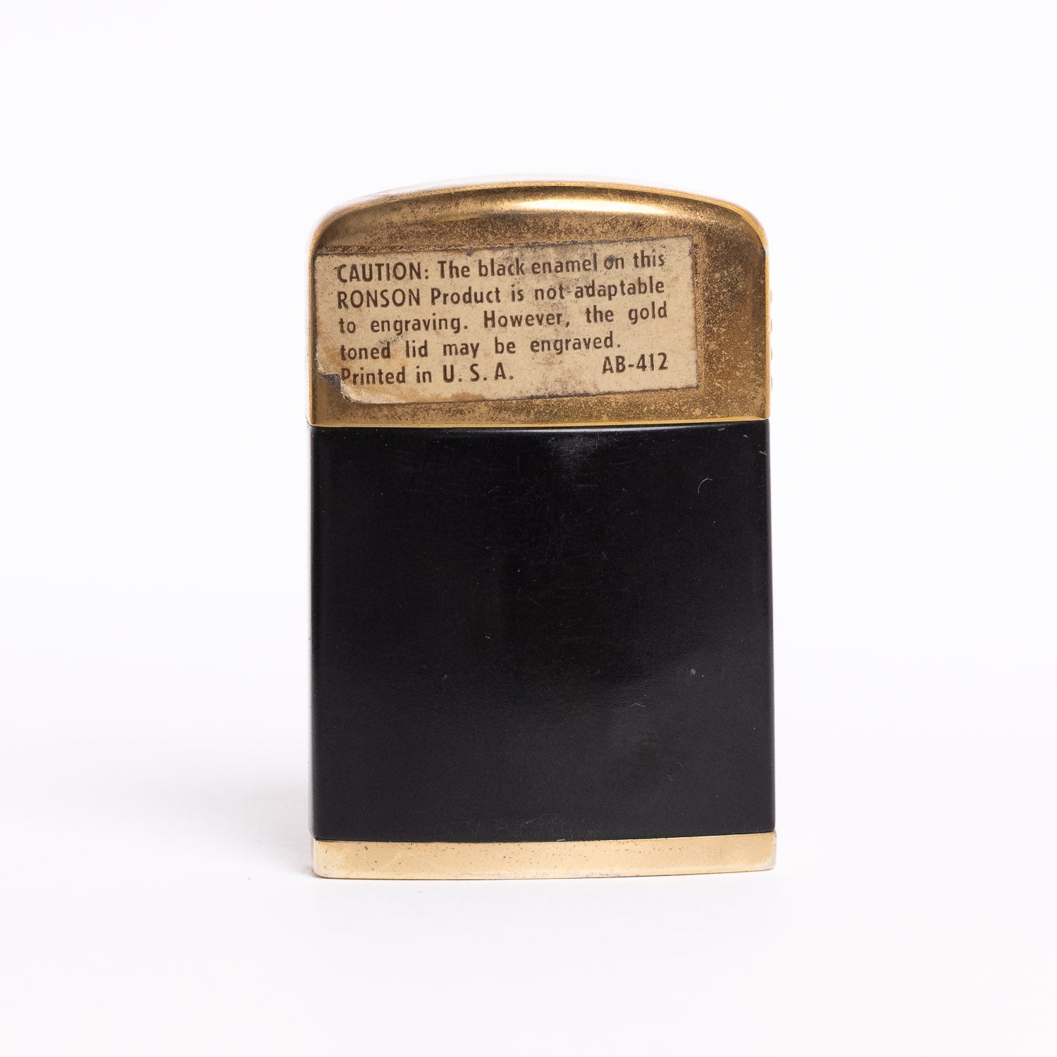 Vintage Ronson Windlite Lighter - Black & Gold - Lighter | Last Manner