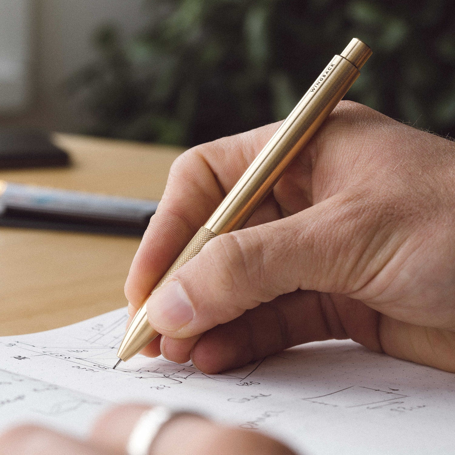 Wingback Mechanical Pencil - Brass - Mechanical Pencil | Last Manner