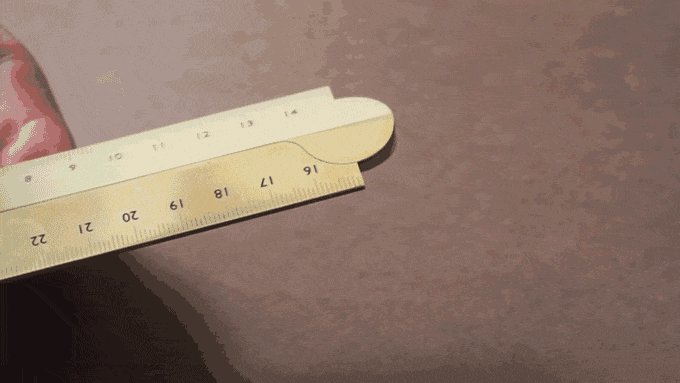 Makers Cabinet Solid Brass Folding Ruler - Stria - Tools | Last Manner