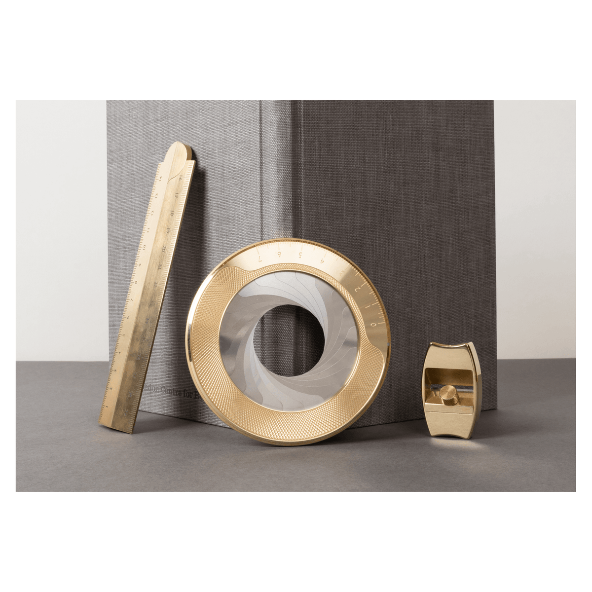Makers Cabinet Solid Brass Folding Ruler - Stria - Tools | Last Manner