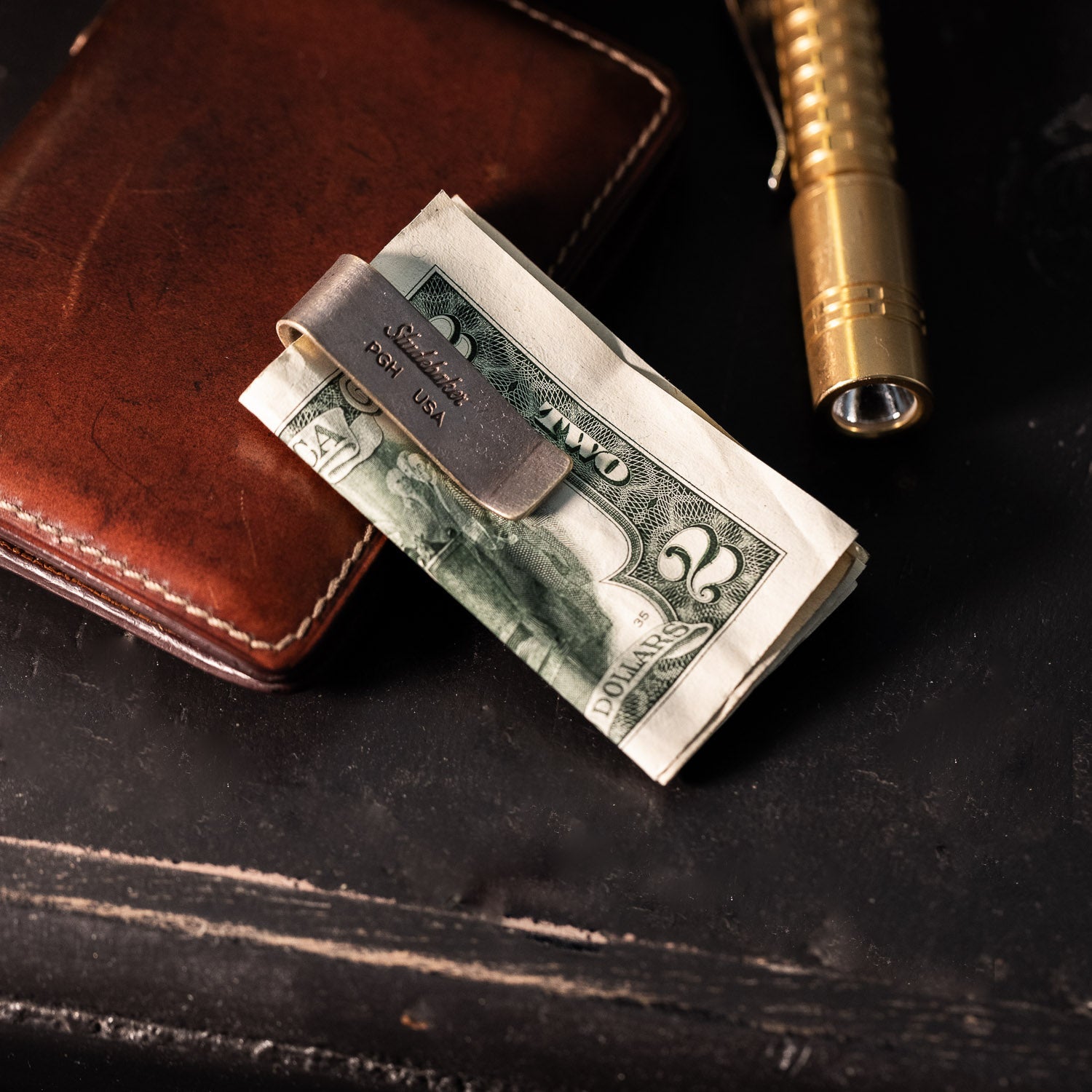 Studebaker Metals Money Clip - Brass - Money Clip | Last Manner